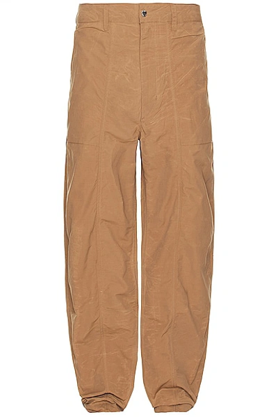 Shop Norse Projects Sigur Relaxed Waxed Nylon Fatigue Trouser In Camel