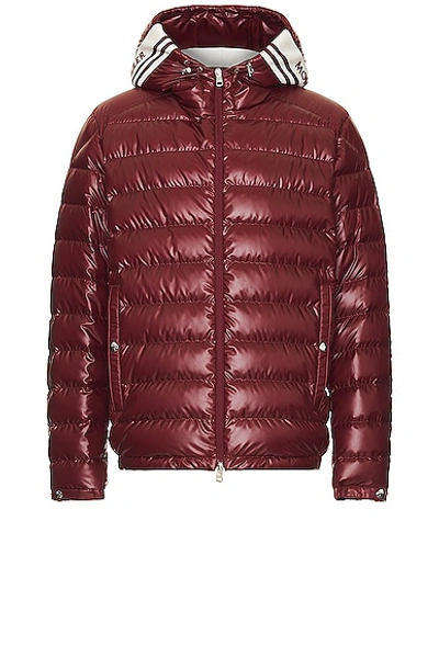 Shop Moncler Cornour Jacket In Soft Burgundy