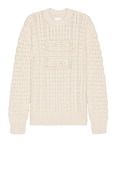 Shop Givenchy Crew Neck Sweater In Cream