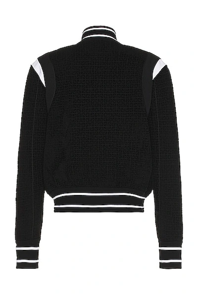Shop Givenchy Knitted Bomber Jacket In Black