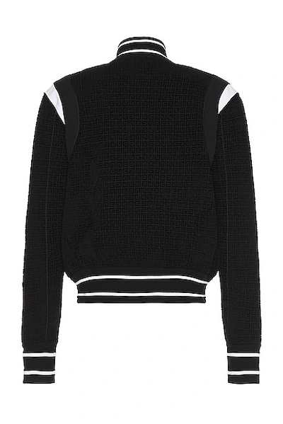 Givenchy 4g-embossed Stripe-trim Bomber Jacket In Black