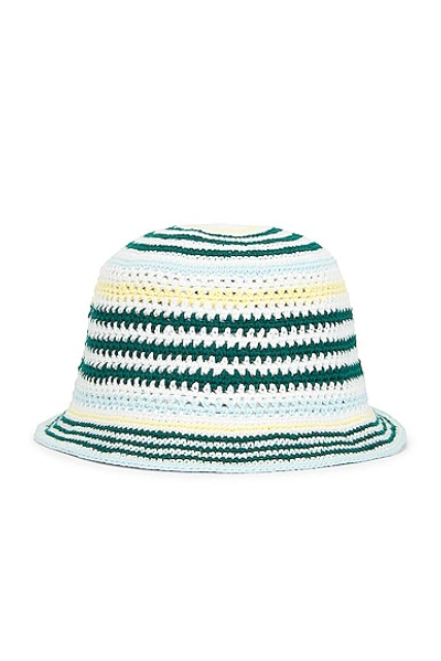 Shop Casablanca Cotton Crochet Hat In Multi