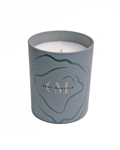 Shop Gemy Maalouf Bambo & Woods Scented Candle - Candles In Blue
