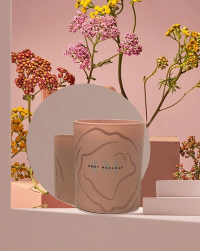 Shop Gemy Maalouf Tonka & Balsam Vp Scented Candle - Candles In Pink