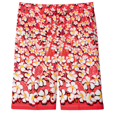 Shop Longchamp Bermuda Shorts In Strawberry