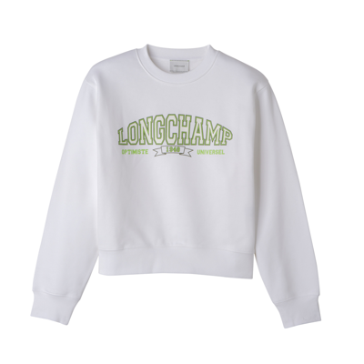 Shop Longchamp Sweat In White