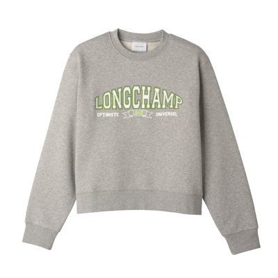 Shop Longchamp Sweatshirt In Grey