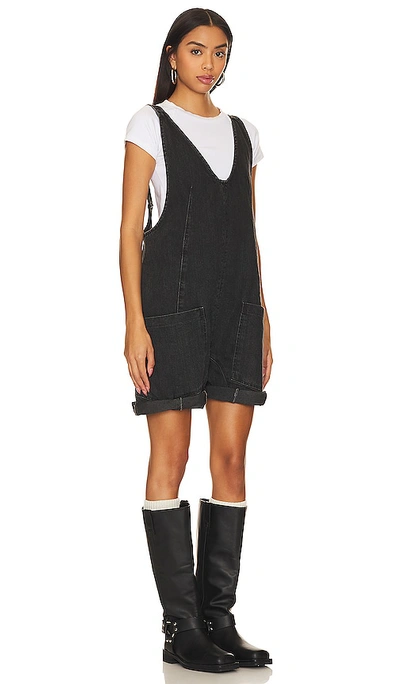Free People High Roller Shortall In Black