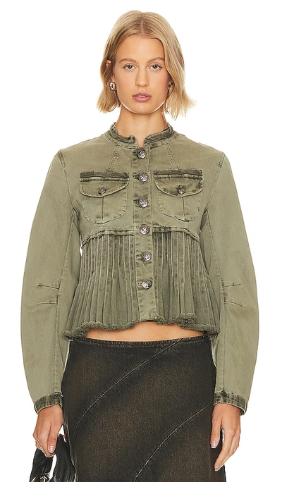 Shop Free People Cassidy Jacket In Military
