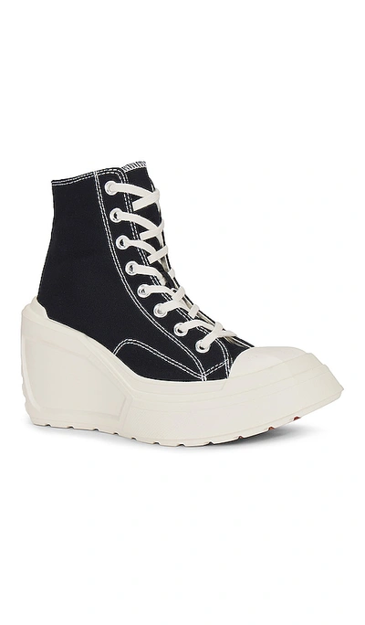Shop Converse De Luxe Wedge Sneaker In Black