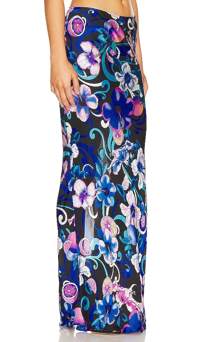 Shop Cin Cin Miami Maxi Skirt In Blue