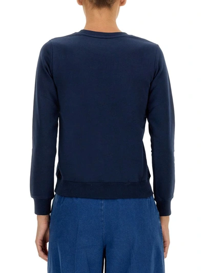 Shop Apc A.p.c. "skyye" Sweatshirt In Blue