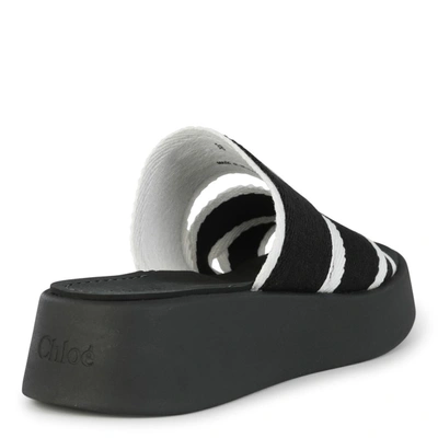 Shop Chloé Chloè Flat Shoes In White - Black 1