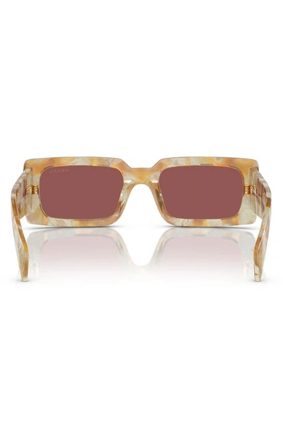 Shop Prada 52mm Pillow Sunglasses In Dark Brown 2