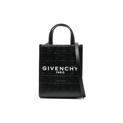 Shop Givenchy Mini Vertical G Bag In Black