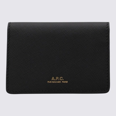 Shop Apc A.p.c. Black Leather Wallet