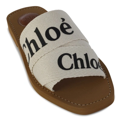 Shop Chloé Chloè Flat Shoes White
