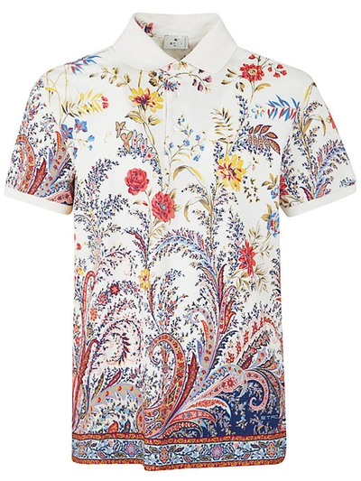 Shop Etro Rome Polo Clothing In White