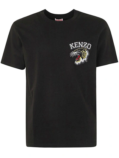 Shop Kenzo Tiger Varsity Slim T-shirt Clothing In Black