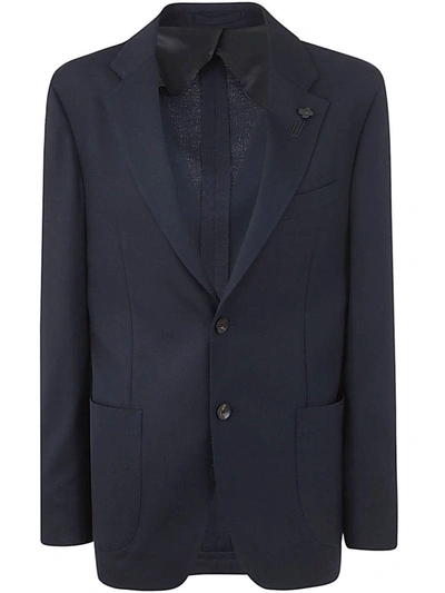Shop Lardini Special Line Drop 7 Reg Jacket Clothing In Blue