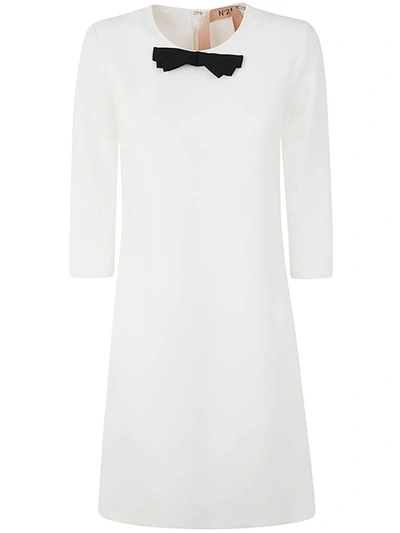Shop N°21 Three Quarter Sleeve Mini Dress Clothing In White