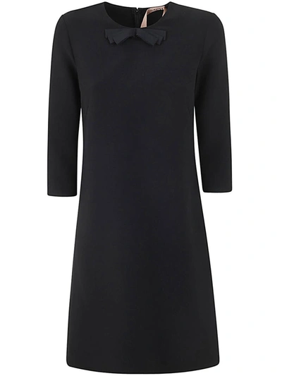 Shop N°21 Three Quarter Sleeve Mini Dress Clothing In Black