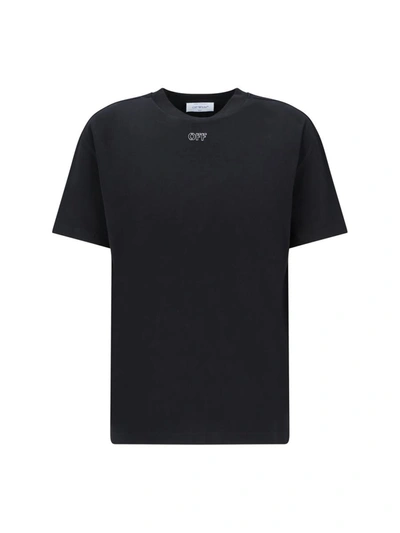 Shop Off-white T-shirts In Black Whit