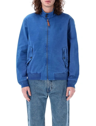 Shop Polo Ralph Lauren Bomber Jacket In Heritage Blue