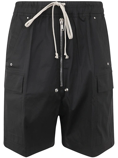 Shop Rick Owens Cargobela Shorts Clothing In Black