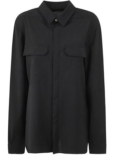 Shop Rick Owens Outershirt Clothing In Black
