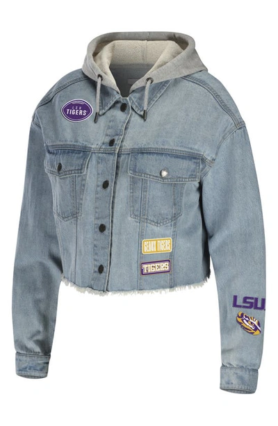 Shop Wear By Erin Andrews Louisiana State University Hooded Denim Jacket