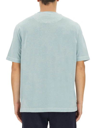 Shop Ps By Paul Smith Ps Paul Smith Logo Print T-shirt In Blue
