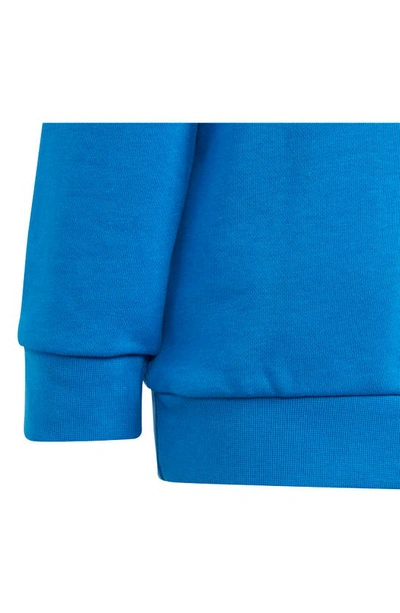 Shop Adidas Originals Kids' Adicolor Lifestyle Graphic Sweatshirt & Joggers Set In Bluebird