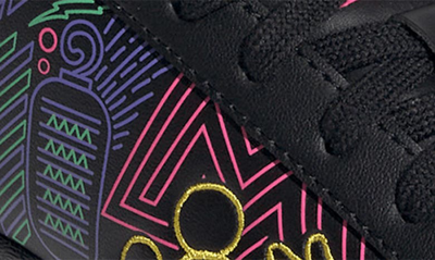 Shop Adidas Originals X Disney Kids' Embroidered Mickey Superstar Sneaker In Black/ White/ Yellow