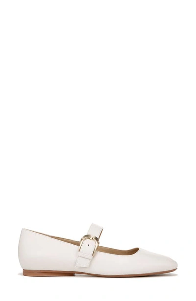 Shop 27 Edit Naturalizer Carter Mary Jane Flat In Warm White Leather