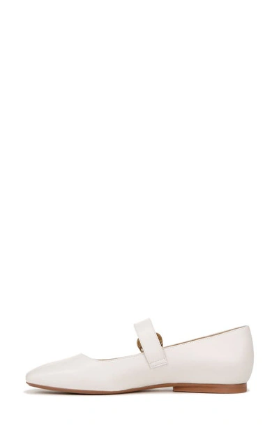 Shop 27 Edit Naturalizer Carter Mary Jane Flat In Warm White Leather