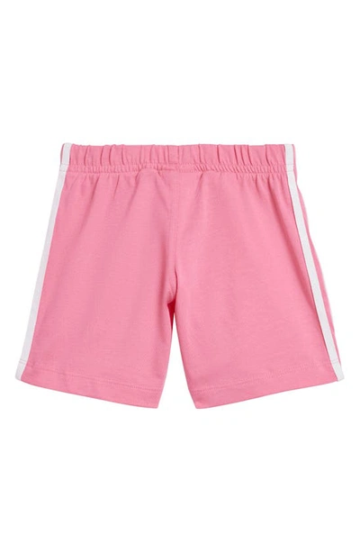Shop Adidas Originals Lifestyle Cotton T-shirt & Shorts Set In Pink Fusion