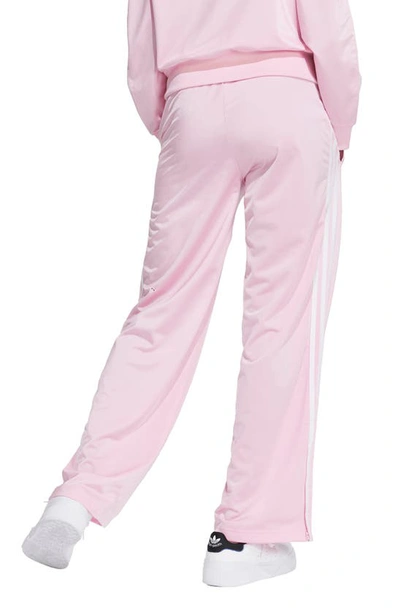 Adidas Originals Lifestyle Firebird Recycled Polyester Track Pants In True Pink