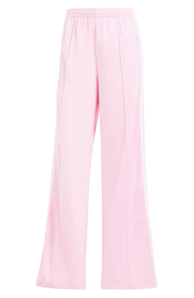 Adidas Originals Lifestyle Firebird Recycled Polyester Track Pants In True Pink