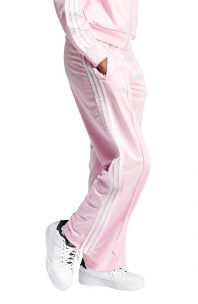 Adidas Originals Lifestyle Firebird Recycled Polyester Track Pants In True Pink