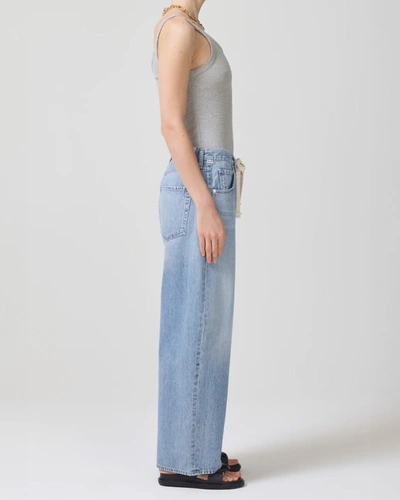 Shop Citizens Of Humanity Brynn Drawstring Trouser In Blue Lace