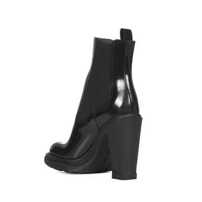 Shop Alexander Mcqueen Chelsea Tread Heel Boots