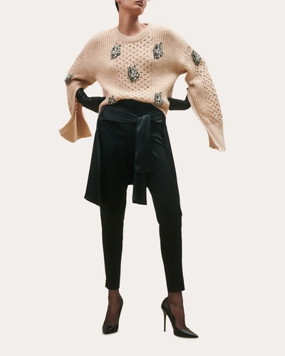 Shop Hellessy Women's Ezra Crystal Sweater In Neutrals