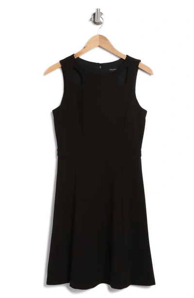 Shop Tahari Asl Cutout Fit & Flare Dress In Black