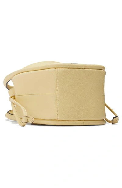Shop Oryany Lumi Leather Bucket Bag In Butter Cream