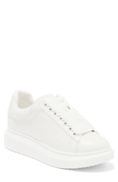 Shop Steve Madden Gaines Platform Sneaker In White
