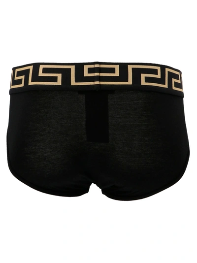 Shop Versace 2-pack Low-waisted Briefs Underwear, Body Black