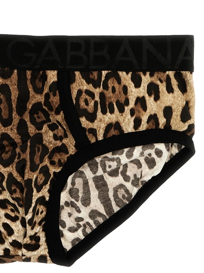 Shop Dolce & Gabbana Animal Print Boxers Underwear, Body Multicolor