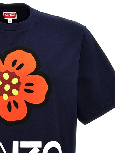 Shop Kenzo Boker Flower Classic T-shirt Blue