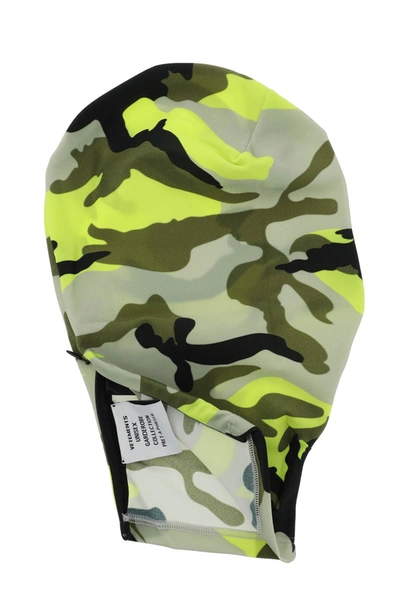 Shop Vetements Camouflage Nylon Face Mask